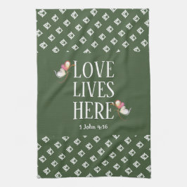 Paño De Cocina Verde | AMAR LA VIDA AQUÍ | Personalizable elegant