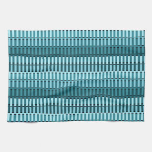 Paño De Cocina Verde azulado Estilo Azul Estilo Moderno Abstracto