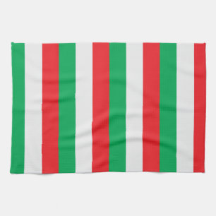 Paño De Cocina Verde, blanco y rojo - bandera italiana