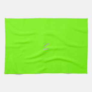 Paño De Cocina verde fluorescente - añadir monograma