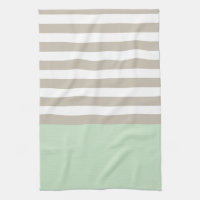 Verde menta y modelo rayado gris neutral