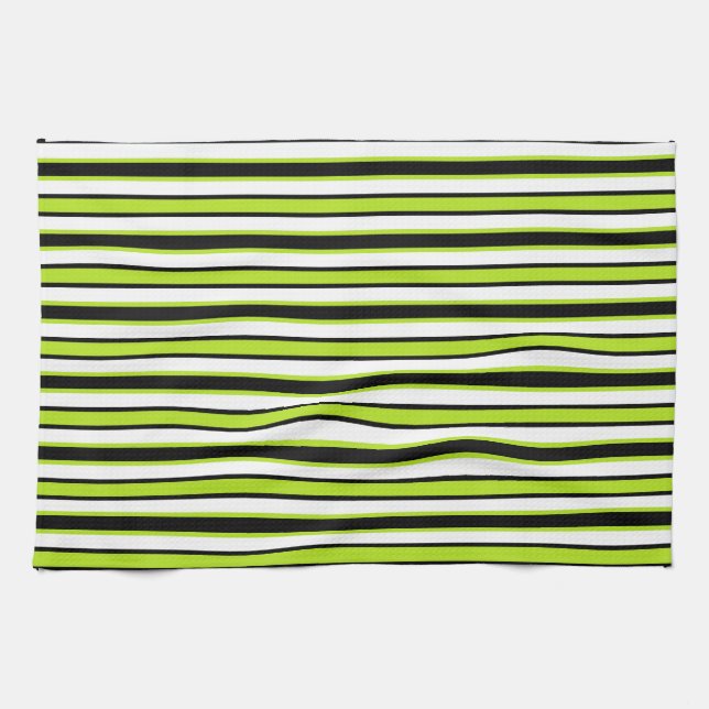 Paño De Cocina Verde negro y limón (Horizontal)