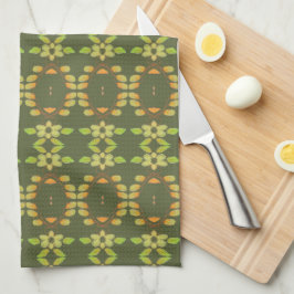 Paño De Cocina Verde Oscuro Y Claro