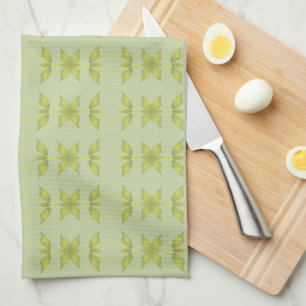 Paño De Cocina Verde suave con cal