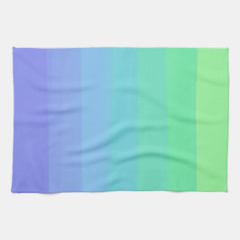 Paño De Cocina Verdes brillantes y gradiente azul