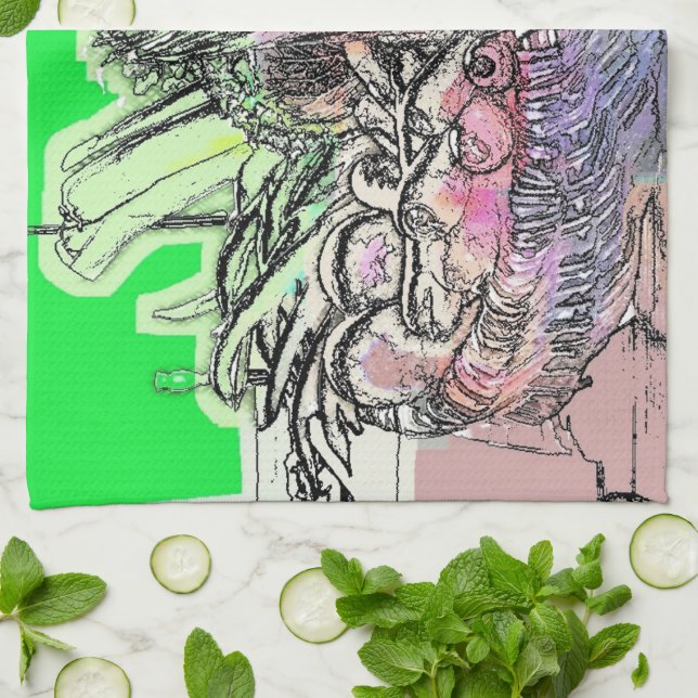 PAÑO DE COCINA VERDURAS (Doblado)