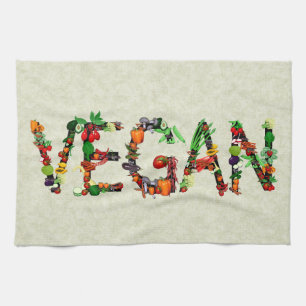 Paño De Cocina Verduras del vegano