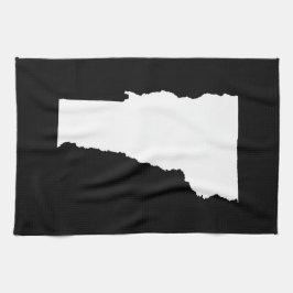 Paño De Cocina Vermont en blanco y negro