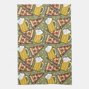 Paño De Cocina Vertical gráfica del modelo de la cerveza y de la