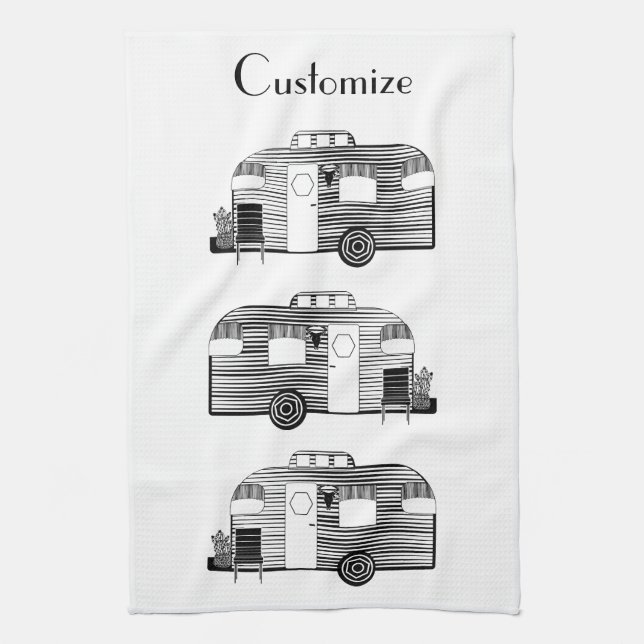 Paño De Cocina Viajero Caravana de caravanas Thunder_Cove (Vertical)