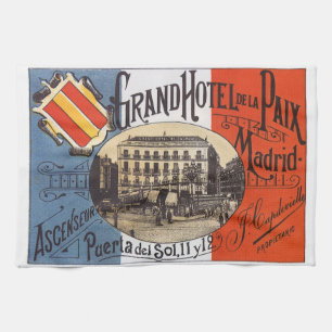 Paño De Cocina Viajes Antiguos, Grand Hotel Paix, Madrid, España
