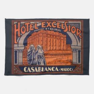 Paño De Cocina Viajes de vintage, Casablanca en Marruecos, África