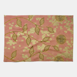 Paño De Cocina Vibe de temporada de vacaciones de oro