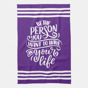 Paño De Cocina Vibes positivas: sé la persona que quieres tener
