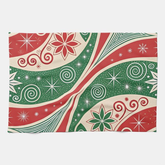 Paño De Cocina Vibraciones de Navidad (Horizontal)