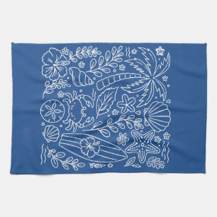 Paño De Cocina Vibraciones de Playa Tropical