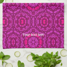 Paño De Cocina Vibraciones Felices Patrón de Mandala de Arte Líqu
