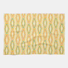 Paño De Cocina Vibrant geometric pattern with hexagonal shapes