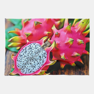 Paño De Cocina Vibrante diseño de belleza de frutas de dragón