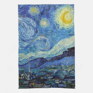 Paño De Cocina Vicent Van Gogh Starry Night Vintage Bella Artes