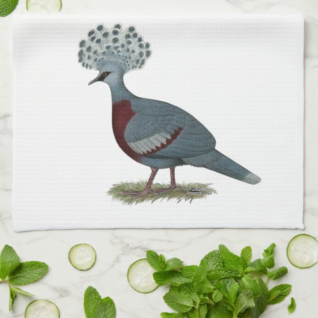 Paño De Cocina Victoria Crowne Pigeon (Doblado)