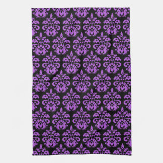 Paño De Cocina Victoriano morado negro