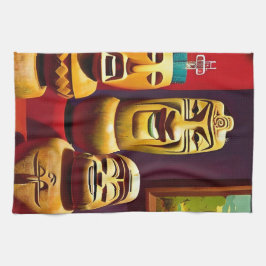 Paño De Cocina Vida cubierta de Tiki, Ken Gage Art