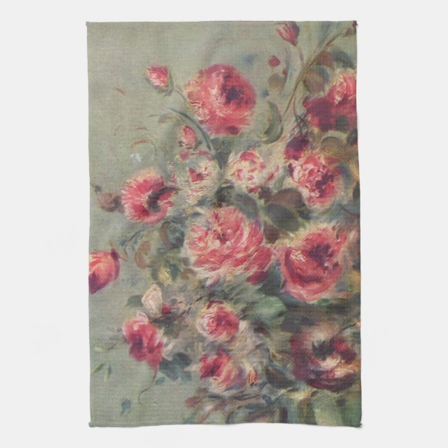 Paño De Cocina Vida muerta, Rosas de Vargemont | Renoir (Vertical)