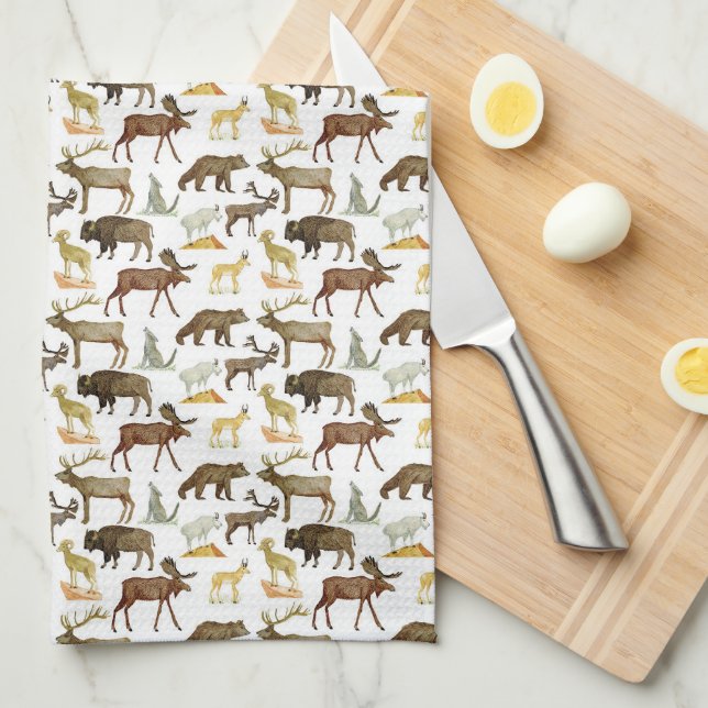 Paño De Cocina Vida silvestre en los parques nacionales (Doblado Cuarto)