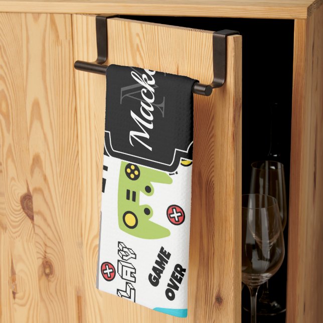 Paño De Cocina Videojuego retro (Pliegue de tercios)