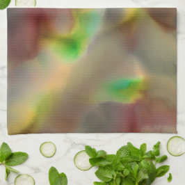 Paño De Cocina Vidrio rojo y verde limón en tonos grises