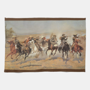 Paño De Cocina Viejos Vaqueros, A Dash For Timber de Remington