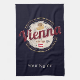 Paño De Cocina Viena Austria Capital Vienesa Melange