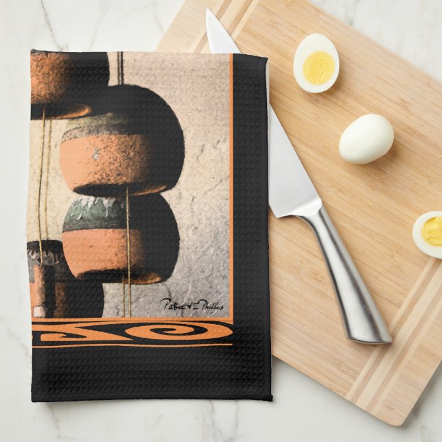 Paño De Cocina Vientos de arcilla espiralados siguen vivas (Doblado Cuarto)