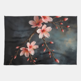 Paño De Cocina Vietnamese Peach Blossom Art