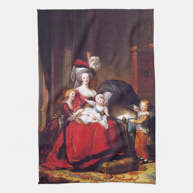 Paño De Cocina Vigée-Lebrun - Marie Antonieta y sus niños (Vertical)