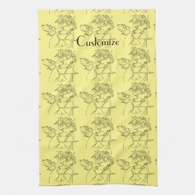 Paño De Cocina Viking Mermaid Warrior Thunder_Cove (Vertical)