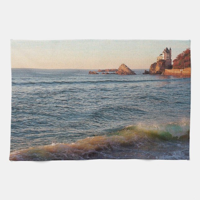 Paño De Cocina Villa en las rocas (Horizontal)