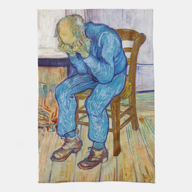 Paño De Cocina Vincent van Gogh - A la puerta de la eternidad (Vertical)