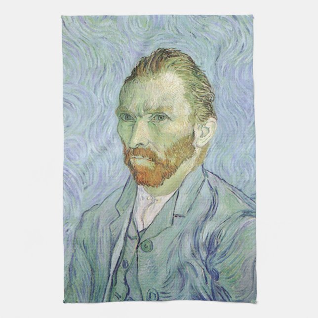 Paño De Cocina Vincent van Gogh - Autoretrato Van Gogh en azul (Vertical)