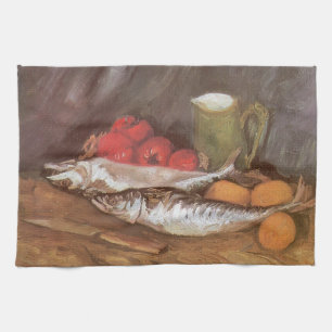 Paño De Cocina Vincent van Gogh - Caballas, limones y tomates