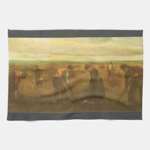 Paño De Cocina Vincent van Gogh - Campesinos plantando papas