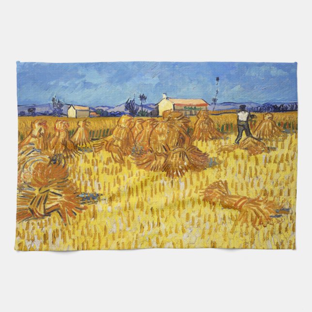Paño De Cocina Vincent van Gogh - Cosecha en Provenza (Horizontal)