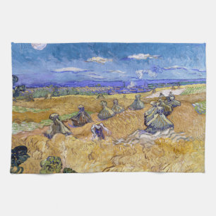 Paño De Cocina Vincent van Gogh - Cuestas de trigo con raperos