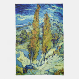 Paño De Cocina Vincent Van Gogh Dos Álamos en Saint-Rémy