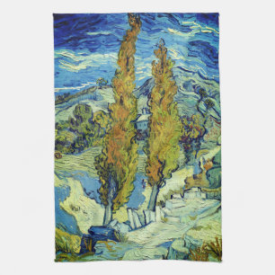 Paño De Cocina Vincent Van Gogh Dos Álamos en Saint-Rémy