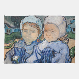 Paño De Cocina Vincent van Gogh - Dos niñas pequeñas