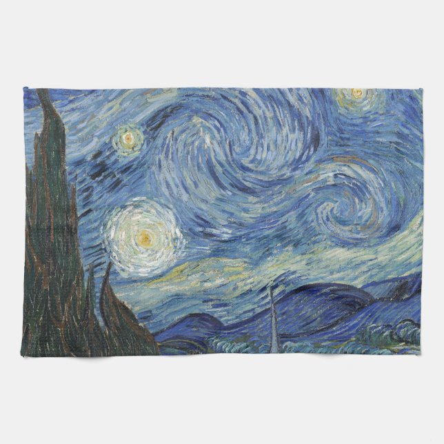 Paño De Cocina Vincent van Gogh el | la noche estrellada, junio (Horizontal)