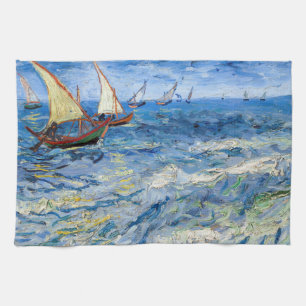 Paño De Cocina Vincent van Gogh - El paisaje marino de Saintes-Ma