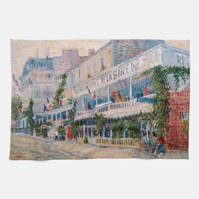 Paño De Cocina Vincent van Gogh - El restaurante de la Sirene (Horizontal)